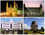 Hyderabad City Tour, Charminar, Chow-Mahalla Palace, Salarjung Museum, Birla Mandir, Nehru Zoological Park, Sudha Car Museu, Golconda Fort, Quthub Shahi Tombs, Birla Science Museum, Snow World, NTR Park, Lumbini Park, Hussain Sagar Lake Boating